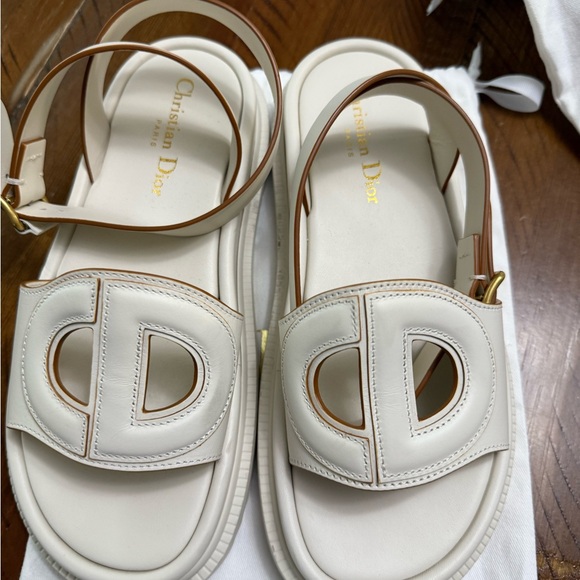 Dior Women's White Sandals - Picture 1 of 8